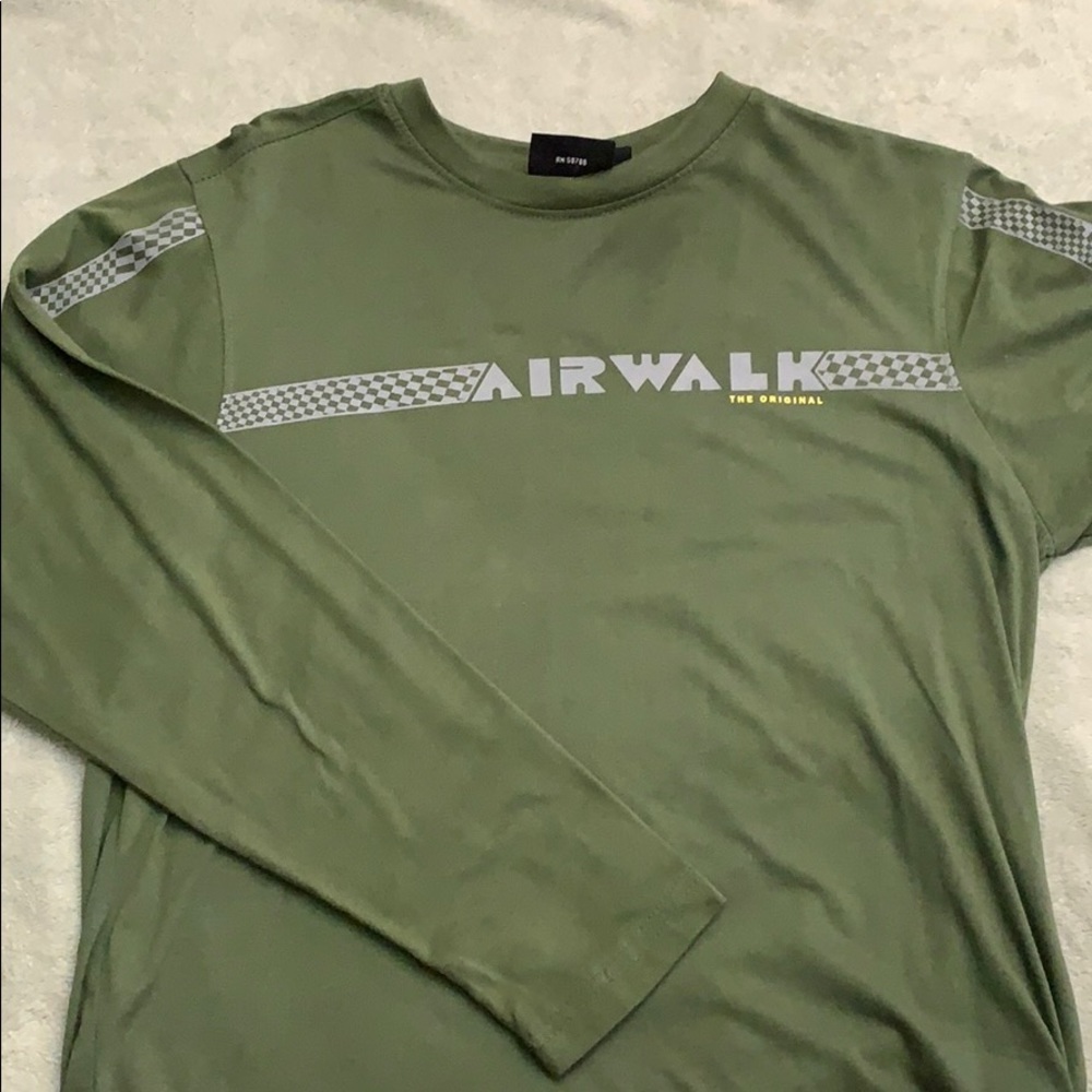 Olive Green Airwalk Long Sleeve Oversized shirt